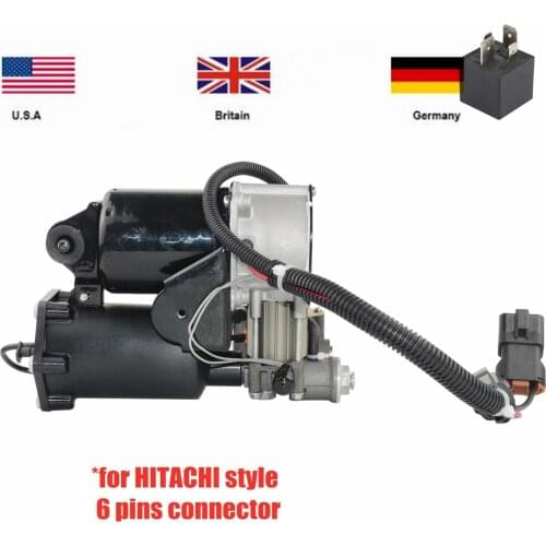 AP03 Hitachi Type Air Compressor Pump+Relay For Land Rover Range Rover Sport Discovery 3 LR023964 LR045251 LR072537
