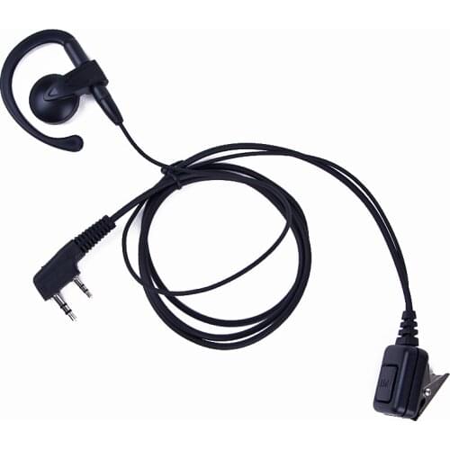 Baofeng Radio Brand Earpiece Headset 2PIN Small Square PTT Earpiece for QUANSHENG PUXING WOUXUN KENWOOD Radio Ear Hook Earpiece