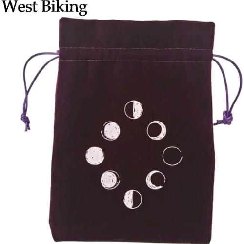 Velvet Tarot Storage Bag Moon Phase Oracle Card Divination Bag Board Game Toy Jewelry Home Mini Drawstring Package