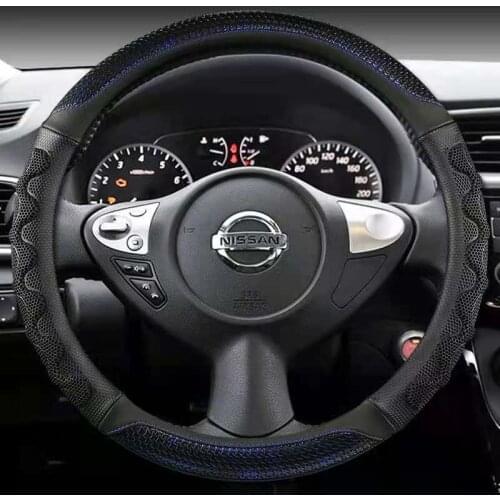 Car Steering Wheel Cover for Nissan Versa Almera Primera Tiida Terrano Qashqai J10 350z Kicks Patrol Murano NV200 Xtrail