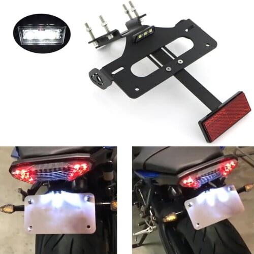 Tail Tidy Fender Eliminator Fit For Yamaha MT-09 FZ-09 2014 2015 2016 CNC Aluminum License Number Plate Frame Holder Bracket