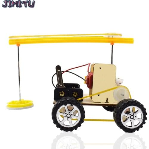 Electric Sweeping Robot Kit Kids Sience Toys DIY Puzzle Experiment Kit Intellectual Development for Children Creative Invention