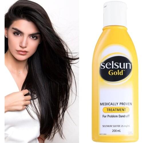 HotSell Selsun Gold Dandruff Medicated Shampoo Treatment Anti Dandruff Seborrheic Dermatitis Relieve Flaking Itching Cools Scalp
