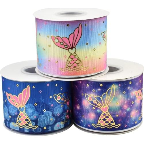 HSDRibbon 75mm 3inch hsd-design custom Popular Pattern on Grosgrain Ribbon