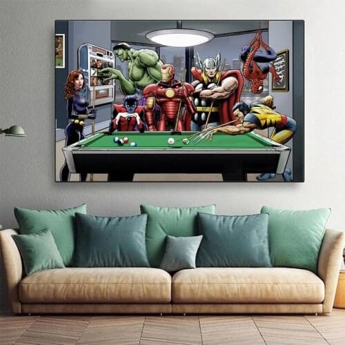 Cartoon Marvel 5D DIY Diamond Painting Cross Stitch Kits Diamond Embroidery Full Mosaic for Living Room Home Decor Cuadros