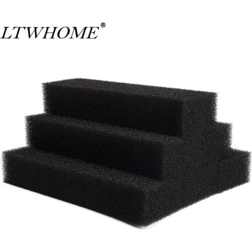 LTWHOME Large Square Foam Aquarium Filter Pad Fit for AEO19070 Zoo Meds 501 External Filter