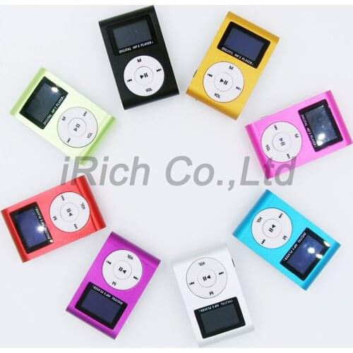 MP3 Music Player support Micro SD memory Card Metal Mini Clip Rechargeable USB Sport Music Player Small Size Easy Take Fashion