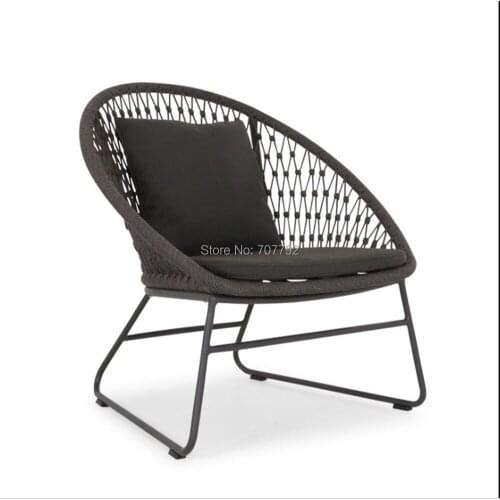 Outdoor patio garden pool rope coffee table chair dining chair furniture