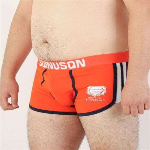 3 PCS/LOT Male Cotton Underwear Mens Week Boxers U Bag Underpants White/Black/Dark Blue/Gray/Red/Orange/Blue M L XL XXL 3XL 4XL