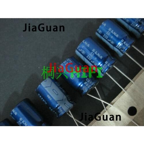 20pcs NEW ELNA RE3 50V330UF 10X16MM audio electrolytic capacitor 330uF/50V blue robe 330UF 50V re3 50v 330uf
