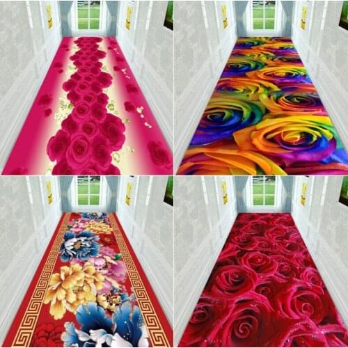 NEW Creative Hallway Entrance Carpets Flannel 3D Plant Floral Printed Carpet for Door Floor Living Room Kitchen Bathroom Mats