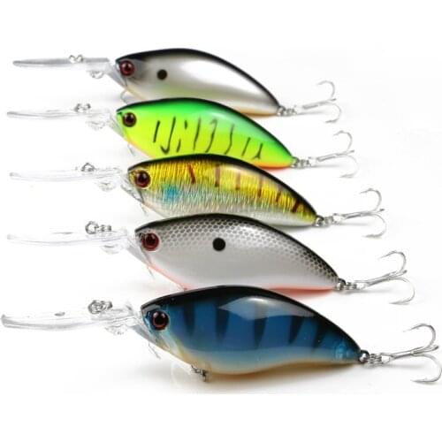 1pcs Floating Deep Diving Crankbait Fishing Lure 17.8g/70mm Lifelike Wobblers Bait With 6# Sharp Hooks