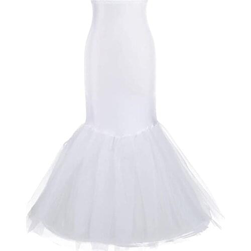 Mermaid Petticoat for Mermaid Prom Gown Crinoline Slips Underskirt for Mermaid Wedding Dress