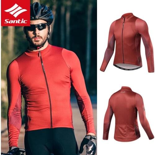 Santic Cycling Jersey 2019 Men Pro Team MTB Road Bike Jersey Long Sleeve Breathable Quick-dry Bicycle Clothing Ropa Ciclismo