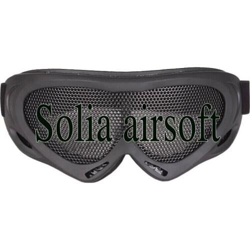 Tactical Airsoft Eyes Protection Metal Mesh Pinhole Goggle Hunting Glasses