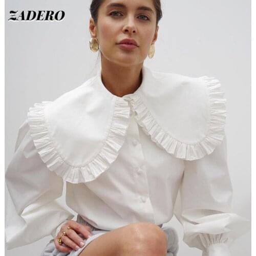 Женские белые рубашки TiLeewon China At AliExpress