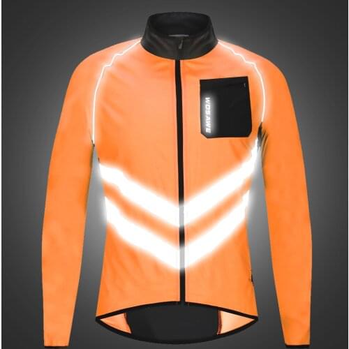 Long Sleeve/Sleeveless Cycling Windbreaker Reflective Roap Ciclismo Bike Jacket/Coat Safety MTB Windproof Cycling Running Jersey