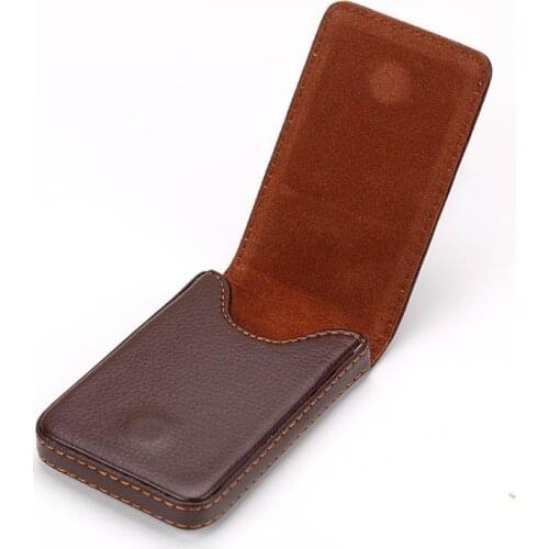 BISI GORO 2020 New Arrival Business Card Holder PU Leather Vintage Credit Card Wallets RFID Blocking Waterproof Card Holders