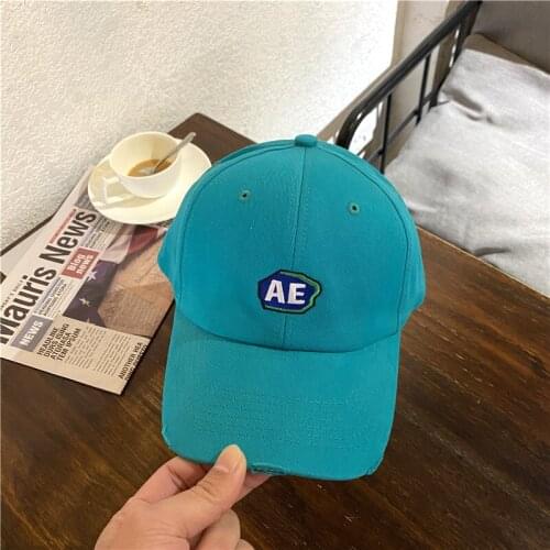 Ladies Soft Top Hat Spring and Autumn Korean Version of INS Wild Baseball Cap Embroidery Letters Summer Mens Sun Hats