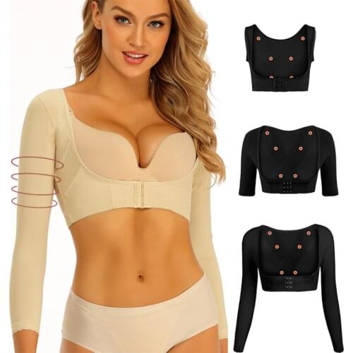 Women Arms Shaper Slimming Body Shaper Shoulder Underwear Back Posture Corrector Humpback Prevent Power Stone Raise Chest Lifter