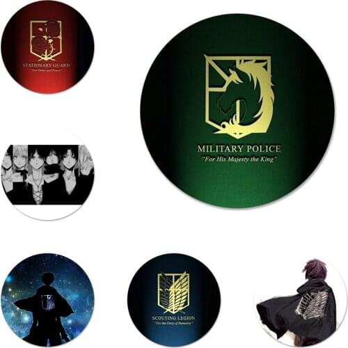 Shingeki No Kyojin Icons Pins Badge Decoration Brooches Metal Badges For Clothes Backpack Decoration