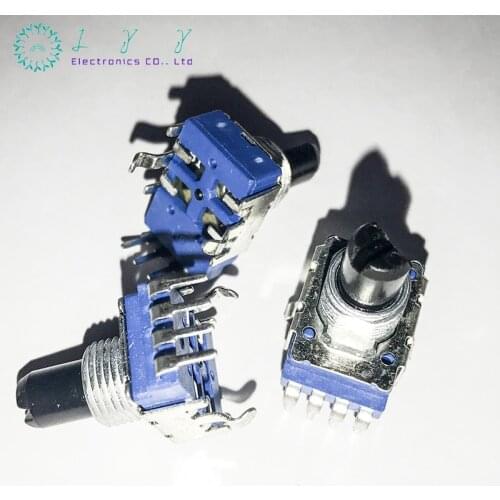 1PCS-10PCS NEW RK11K type 4 pin single axial potentiometer B10K long 13MM amplifier B103 four volume potentiometer
