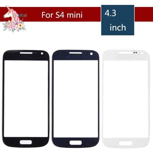 10pcs/lot High Quality For Samsung Galaxy S4 mini i9190 i9195 i9192 Front Outer Glass Lens Touch Screen Panel Replacement