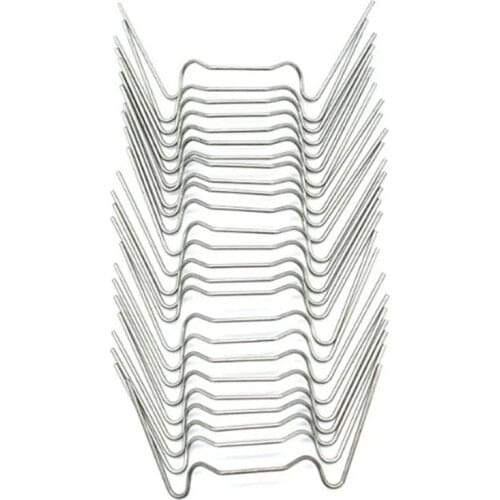 25 Pcs W-Shaped Iron Nail Garden Stainless Steel Nail Greenhouse Iron Clips W Clips Iron Nail W Type Stainless Steel Nail