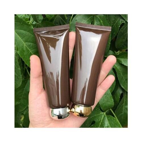 300pcs 100g 100ml High Class Empty Brown Eye Cream Storage Tube, Cosmetic Soft Hose Containers,Squeeze Skin Care Cream Soft Tube