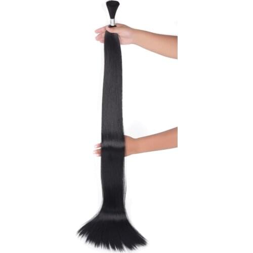 Blice Long Straight Synthetic Hair Bundles 40" Hair Bulk 1Piece/Pack Crochet Latch Hook Synthetic Hair Extension For Women