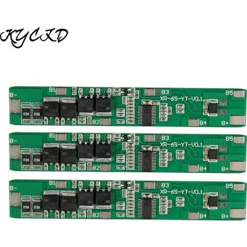 BMS 6S 22.2V 10A 5A Li-ion Lithium 18650 Battery Charge Board 2/4 MOS Overchager Protection 6 Packs 18650 Battery BMS Power Bank