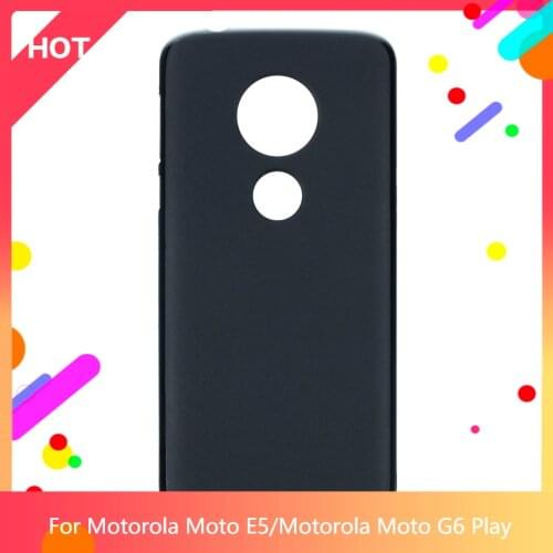 Moto E5 Case Matte Soft Silicone TPU Back Cover For Motorola Moto G6 Play Phone Case Slim shockproof