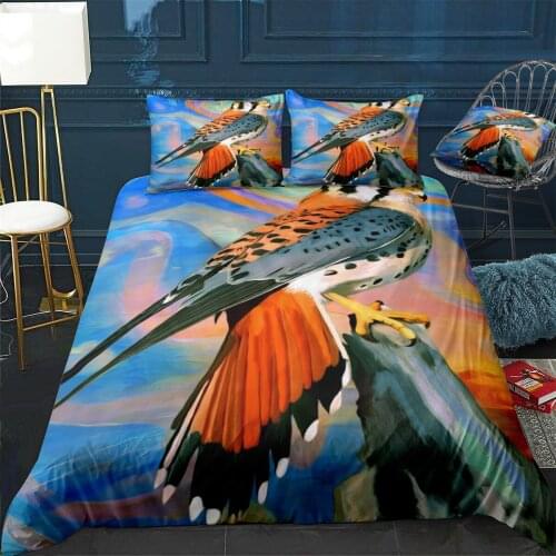 BIRD Quilt Cover Pillowcase 3Piece Comforter Bedding Set With Pillow Case Single Double Duvet Cover Home Decora