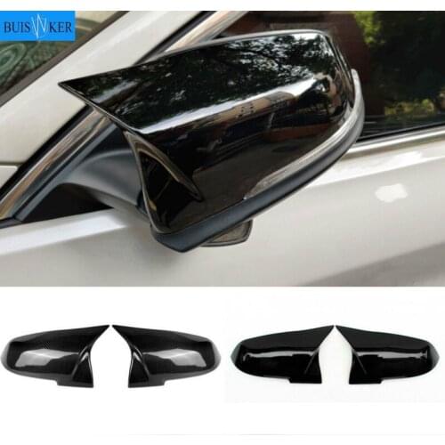 For BMW 3 Series F30 F31 Sedan & Touring 2012-up Replace the original car mirror cover M4 appearance bright black mirror cover