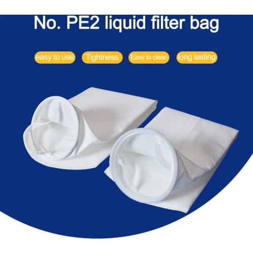 Swimming Pool Filter Bags Acid And Alkali Resistance Stainless Steel Ring Industrial Cleaning Tool Non-woven Fabric