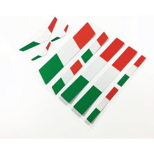 Italy National Flag Piaggio Vespa Stickers Motorcycle Side Body Auto Phone Decorate Sticker Bumper Car Styling