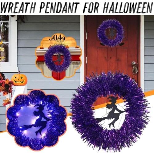 New Halloween Decoration Wreath Room Corridor Haunted House Wreath Pendant Ghost Festival Horror Party Ornaments