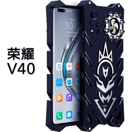 Original Zimon Aluminum Metal Body Cover Fundas For Huawei Honor V40 Case Coque Back Cover Shockproof Phone Protective Shell