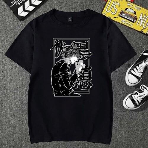 Hot Anime Funny Cartoon T Shirt Jujutsu Kaisen Print Shirt Women Men Fashion T-shirt Japanese Anime Tshirt Hip Hop Top Tees