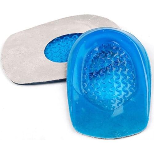 USHINE SEBS Silicone Insoles Heel Foot Pads Gel Foot Heel Cushion Half Insole Foot Care Tool Silicone Heel Cup Gel