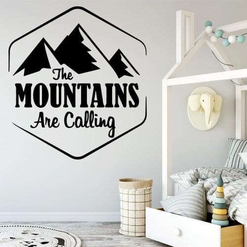 Funny Mountains Removable Pvc Wall Stickers For Baby Kids Rooms Decor Decoration Accessories Murals