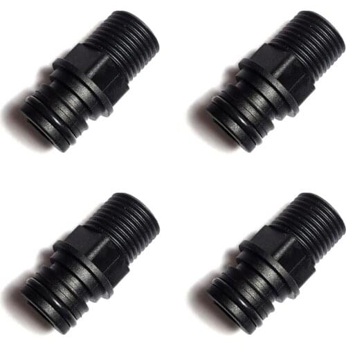 SURGEFLO / FLOJET 20381-000 Quad Port Fittings - 1/2" Male QEST. Straight