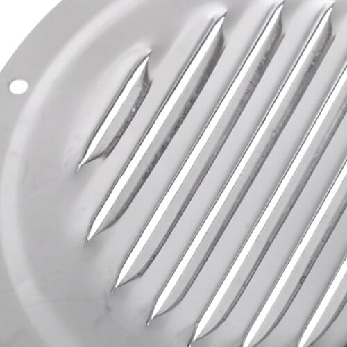 Heavy Duty 5'' Round Marine Boat Caravan Yacht Louver Vent Ventilation Grill Cover Air Vent Accessories - 304 Stainless Steel