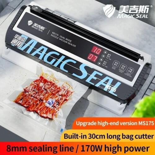 MAGIC SEAL MS175 Vacuum Sealer Vacuum Packaging Plastic Bag Sealer Small Food Preservation Machine Packaging Bag General