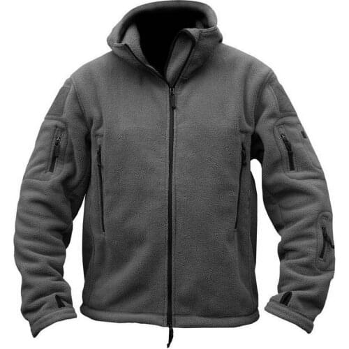 Military Jacket Man Tactical Softshell Fleece Jacket Outdoor Thermal Sport Hiking Hooded Coat Outerwear Army Clothes