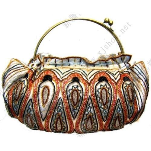Xinjiang Folk Custom Handmade Beaded Handbag Bag classic X-40