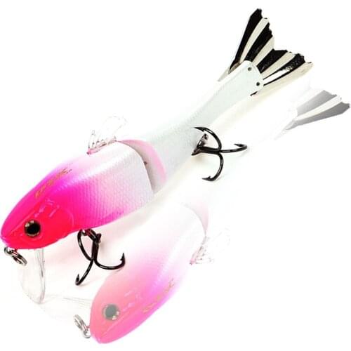 1PC Fishing Tackle Lure Minnow Wobbler Multi-section Hard Bait Pesca Wobbler Tackle Bait Crank Artificial Crank Bait