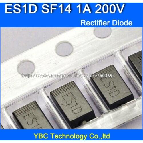 200pcs/lot ES1D SF14 1A/200V SMD Fast Recovery Rectifier Diode