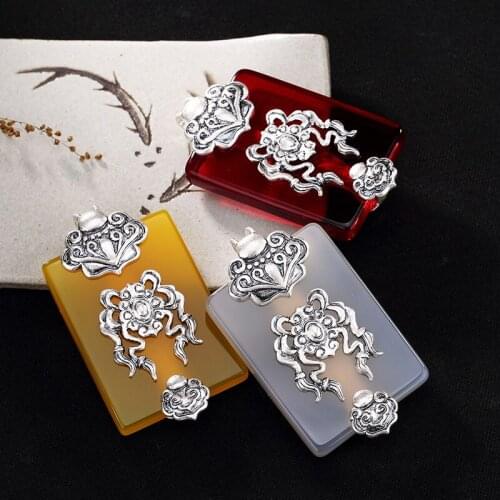 2018 Special Offer Limited Retro 925 Sterling Royal Natural Semi-precious Stones Pendant Necklace Jewelry For Women Vintage