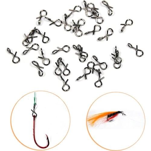50Pcs Fly Bait Pin Connector Link Ring Fish Gear Hook Lure Outdoor Accessories
